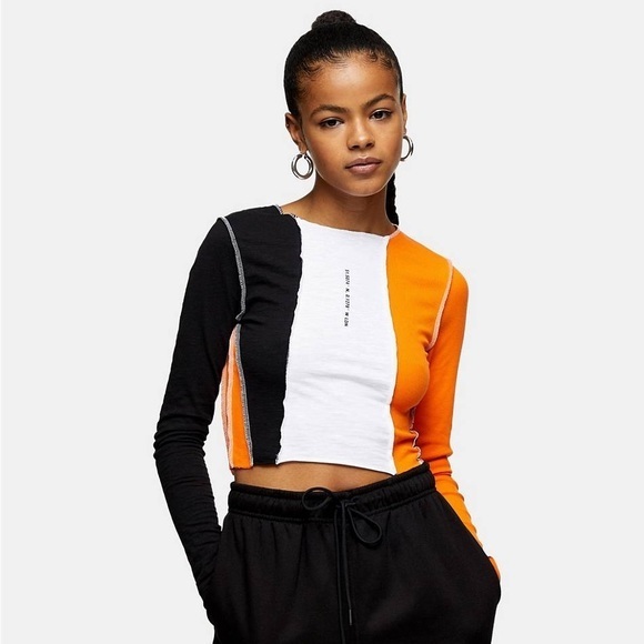 Topshop Multi Color Top US 4 - Picture 2 of 13